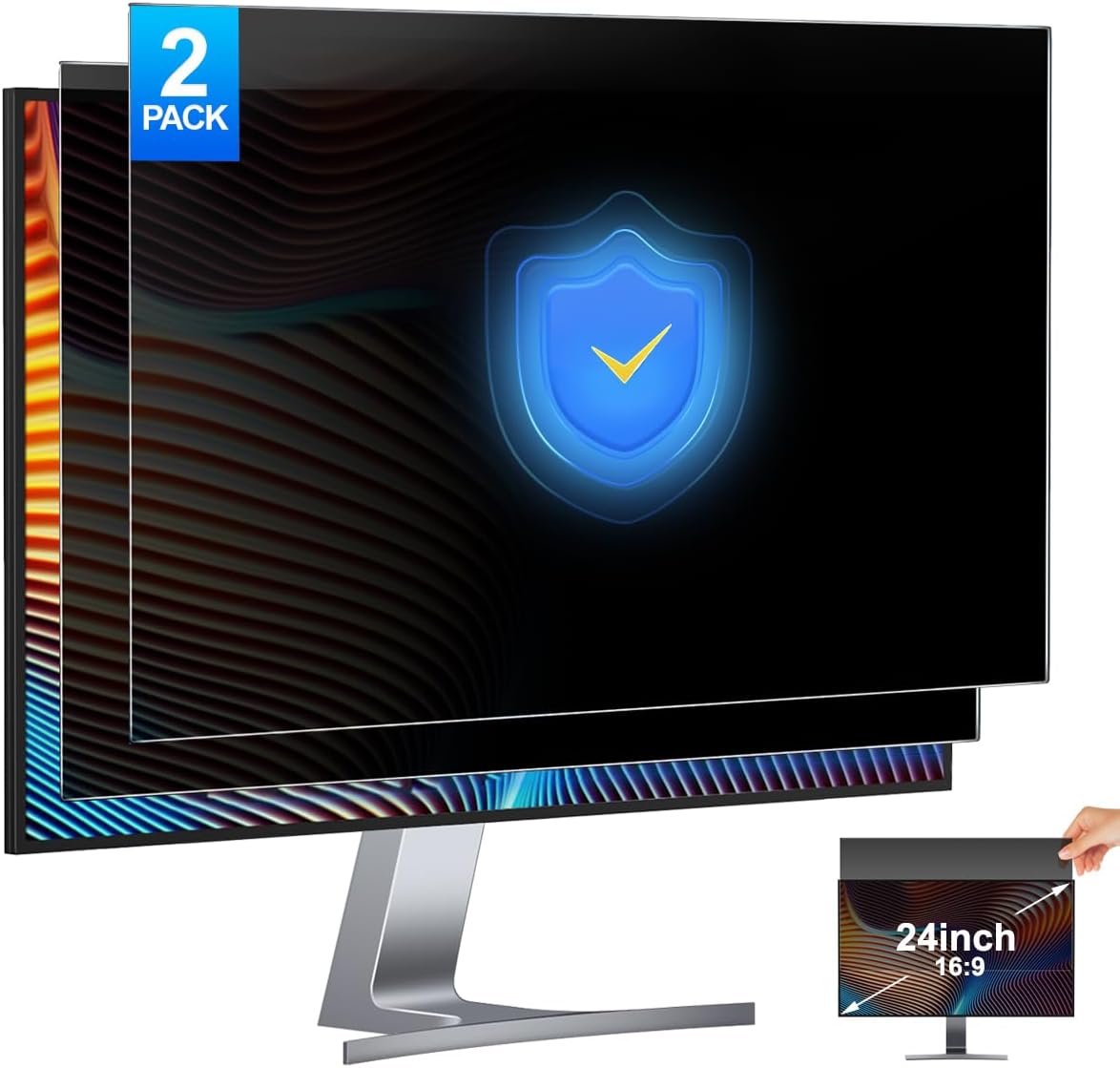 Privacy Filter 2Pack - 2 pacotes de filtro de tela