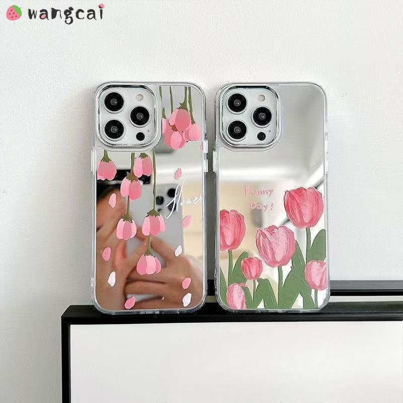 Realme Gt 6 - Capa de Telefone com Espelho e