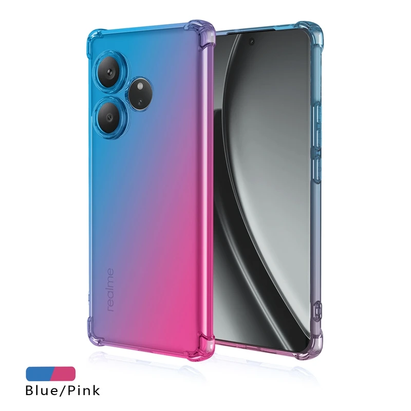 Realme Gt 6 - Capa macia translúcida para Realme, Airbags